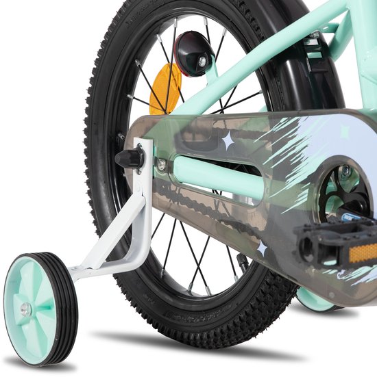 Joystar Zinnia Kinderfiets - 16 Inch - Met Mandje & Slingers - Zijwieltjes - Bel - Terugtraprem - Groente van JOYSTAR — afbeelding 4