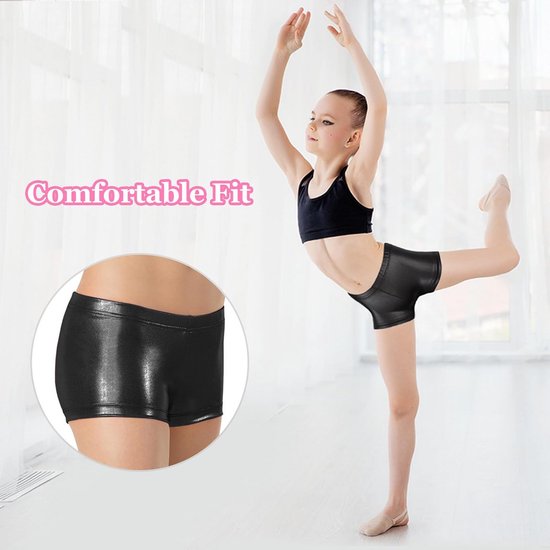 Stretch Korte Sportbroek Meisjes - Ademend Turnbroekje voor Yoga, Gym en Fitness — afbeelding 2