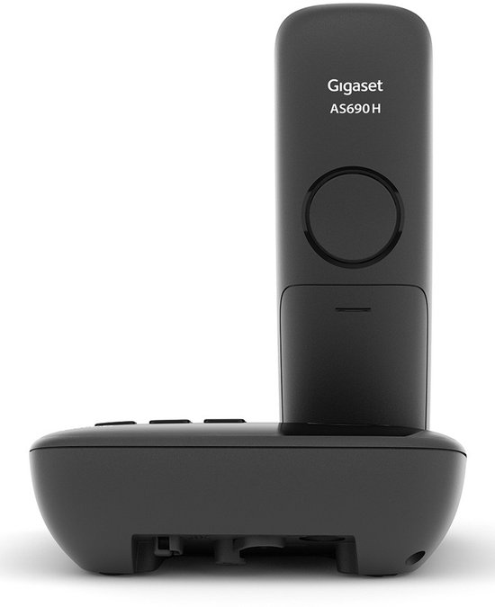 Gigaset AS690AR Téléphone sans fil avec répondeur - Longue autonomie en conversation et en veille - Groot écran avec un très bon contraste - Excellente qualité sonore - Zwart