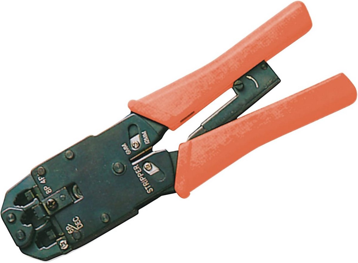 Universele tang voor krimpverbindingen - Geschikt voor RJ11, RJ12, RJ45 stekkers
