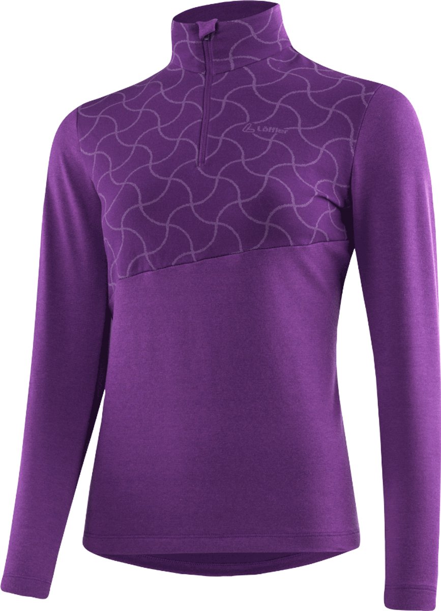 Loeffler shirt voor dames lange mouwen W Midlayer Hywa Grace Transtex® - Paars