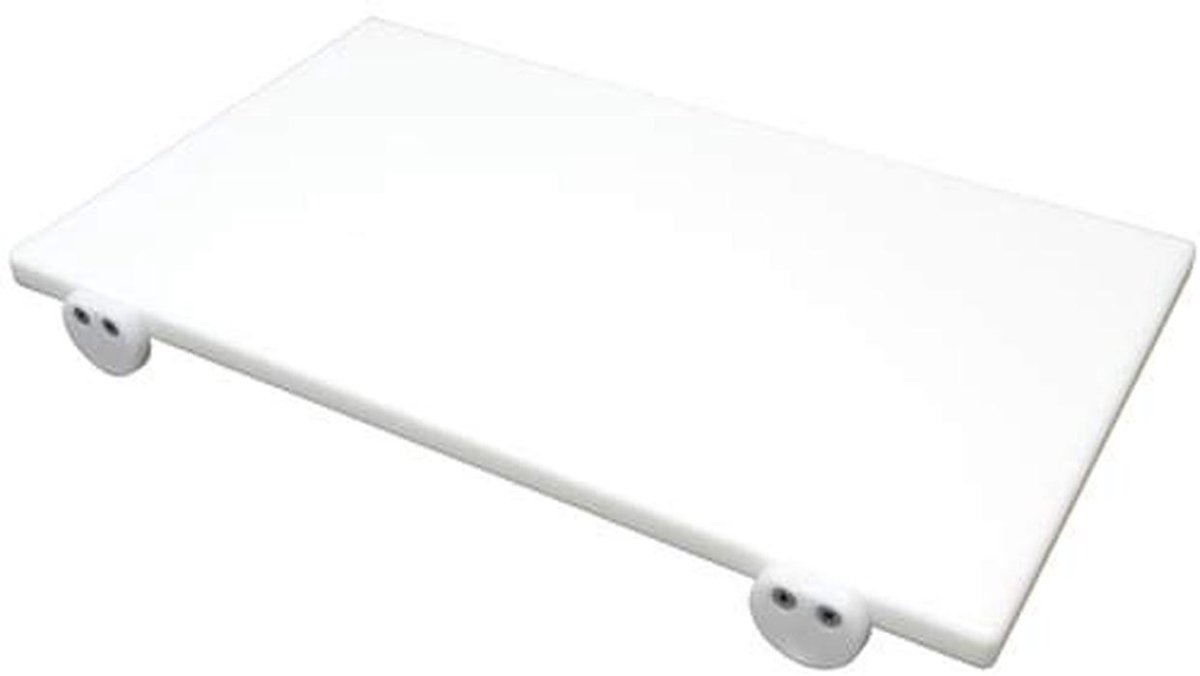 Snijplank van polyethyleen 60 x 40 x 2 cm met stoppers
