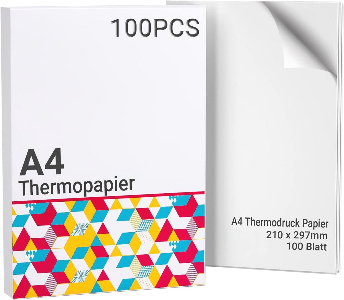 Thermisch Papier A4 voor Draagbare Printers - Sneldrogend en Compatibel met Diverse Modellen - 100 Vellen