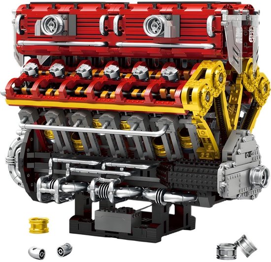 Reobrix 33017 V12 Mega Speed Engine classic XL motor bouwset | Racing ...