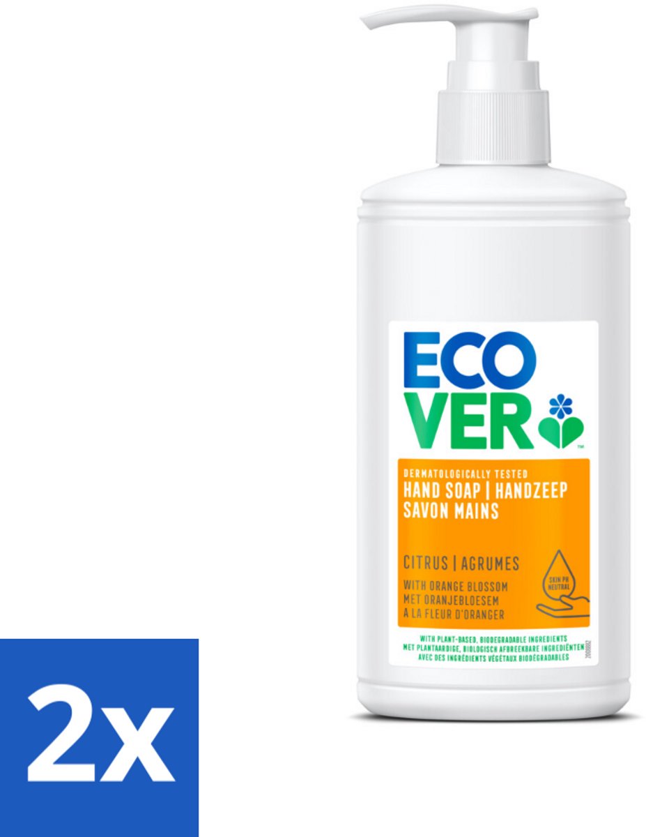 Ecover - Handzeep - Citrus & Oranjebloesem - 250 ml - Voordeelverpakking - 2 stuks