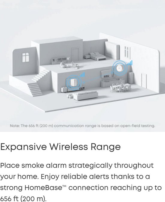 eufy Security HomeBase 3 S380 basissysteem + slimme rookmelder E10 wit - app notificaties - compact design - 5 jaar batterijduur - 2PACK - Alarm Bundel van Merkloos — afbeelding 4