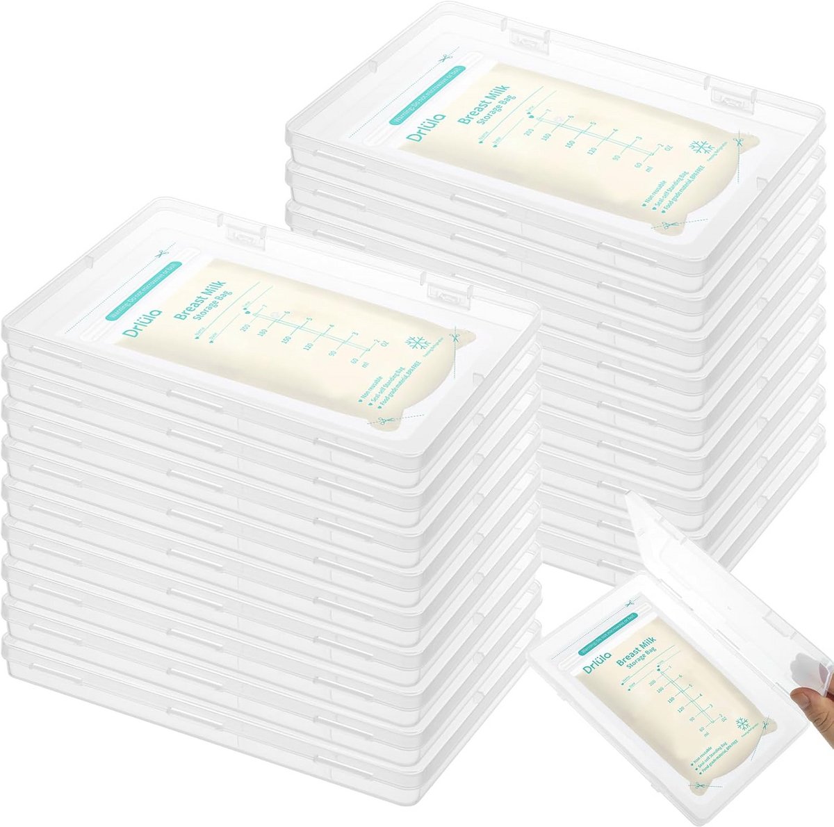 18 Stuks Organizer voor Moedermelk Vriezer - Ruimtebesparende Opslag voor Borstvoeding