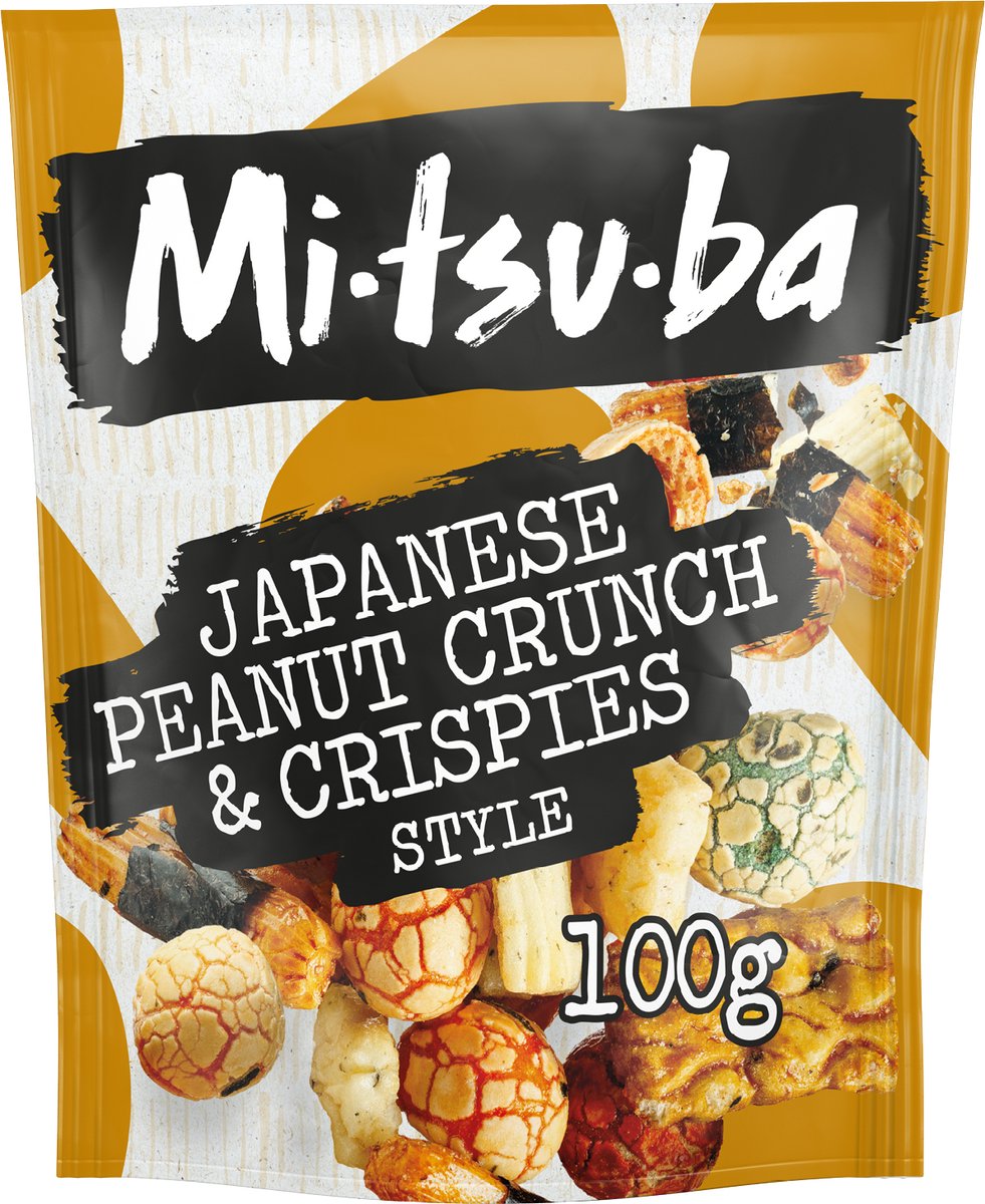 Mitsuba – Japanese peanut crunch and crispies – Borrelmix – Snacks - Box of 6 x 100 gram