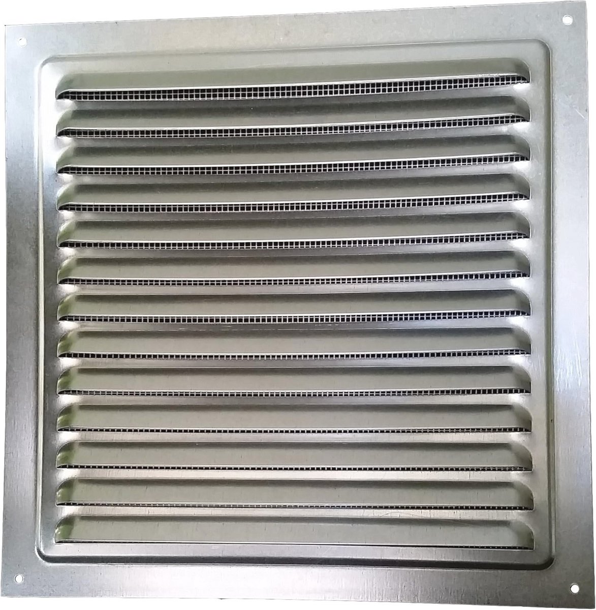 Ventilatierooster van metaal met insectenbescherming - Ideaal voor ventilatie van afvoerlucht en toevoeropening