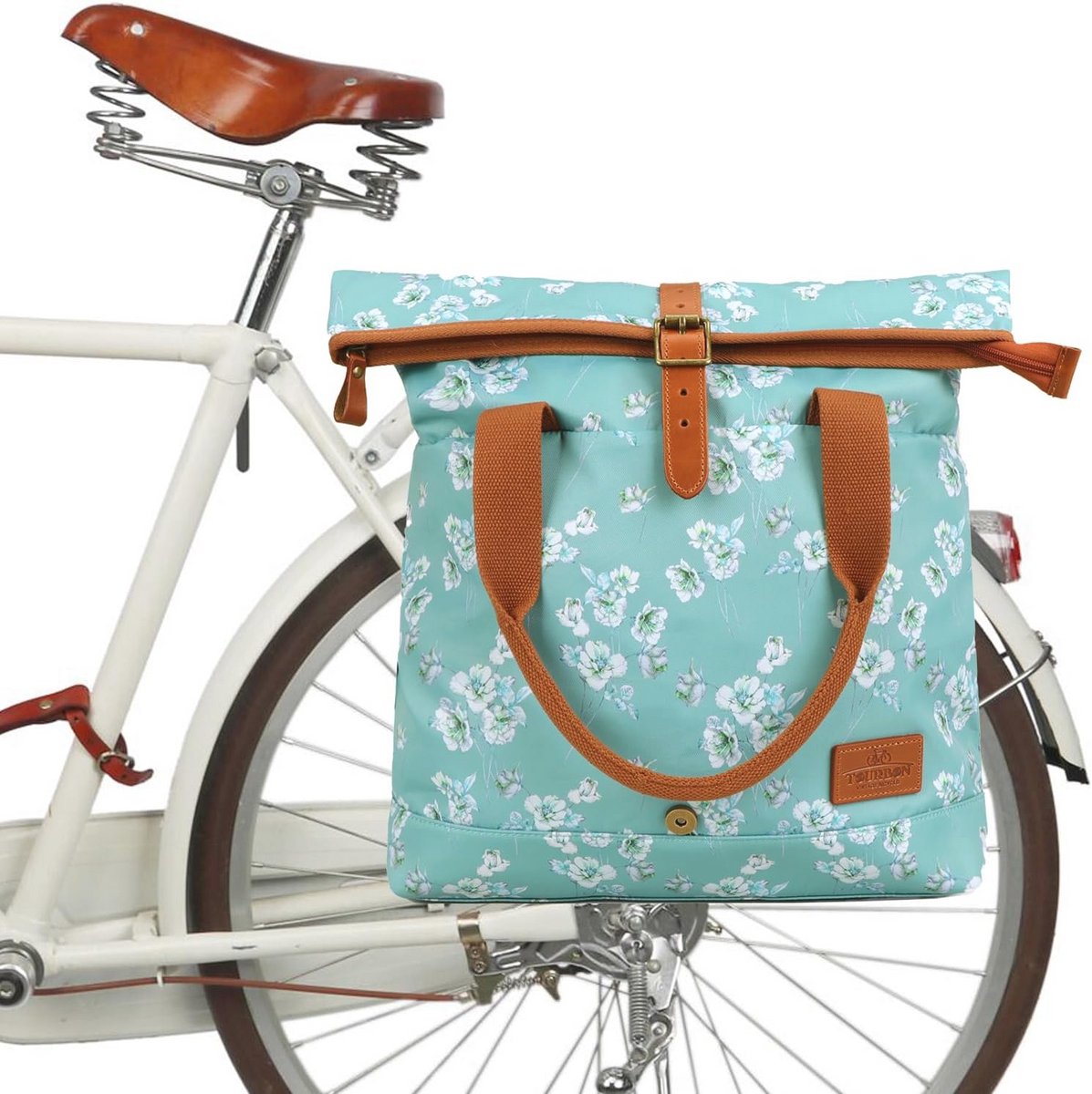 Waterdichte Canvas Fietstas voor Dames - Ruimte voor Laptop en Meer