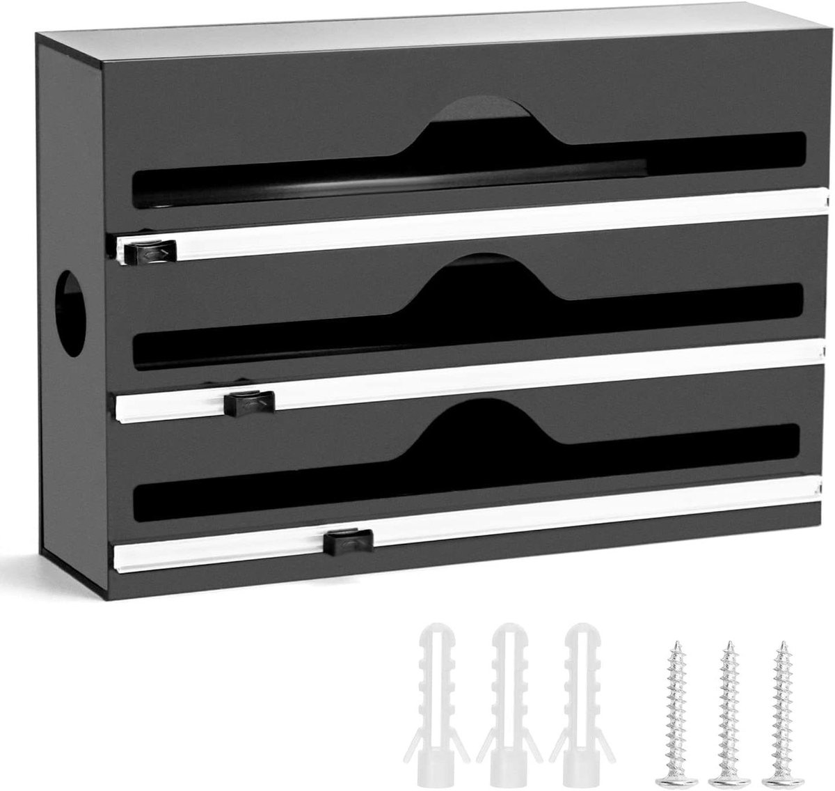 Allecta - Foliedispenser voor vershoudfolie en bakpapier, 3-in-1 keukenaccessoire
