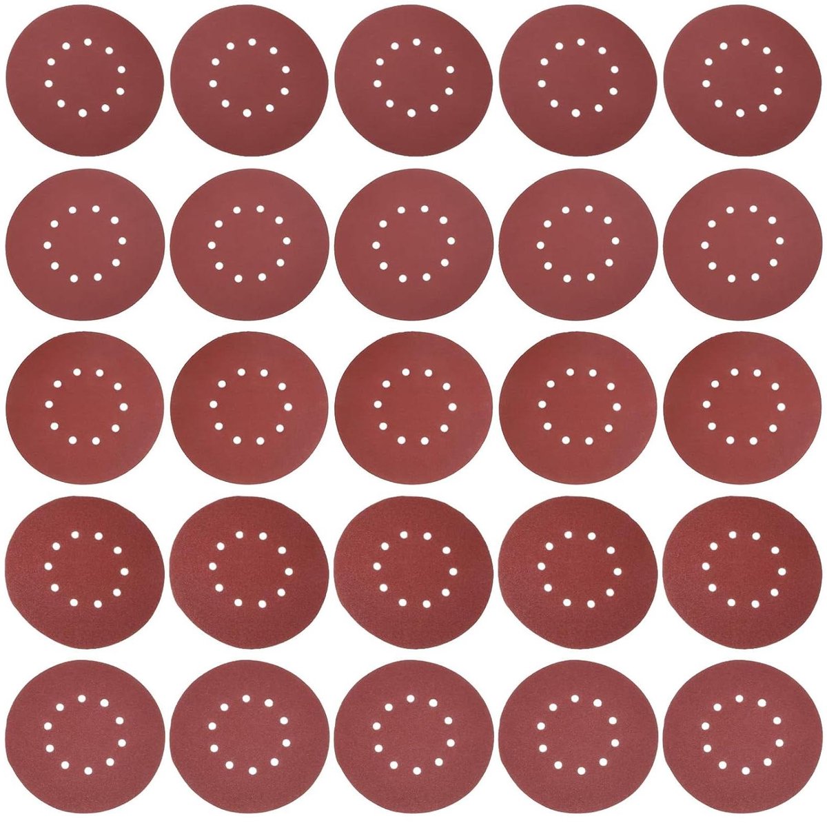 Allecta - Schuurschijven 215 mm met 10 gaten voor wand- en plafondslijper - 25 stuks - Korrel 60/80/120/150/240