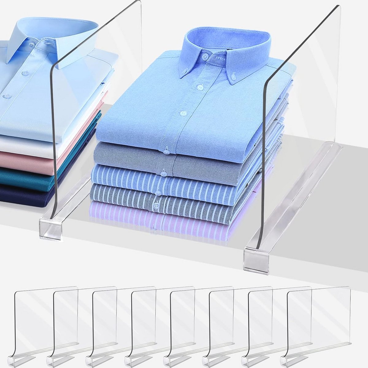 Transparante Acryl Plankverdelers voor Kasten - Organiseer je Ruimte