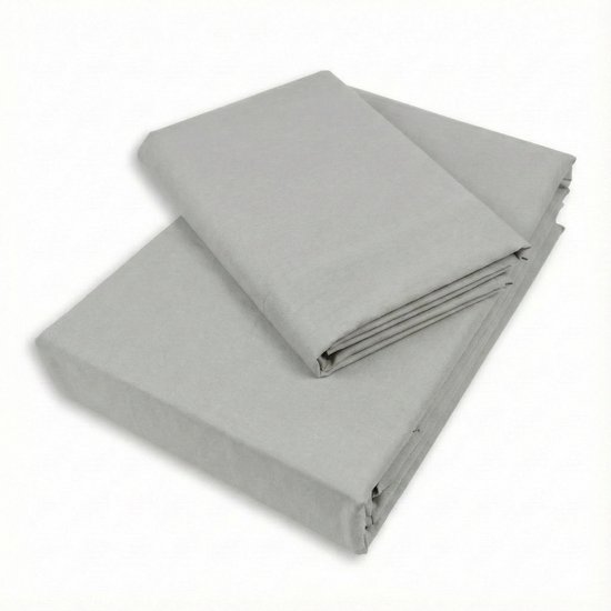 Housse de couette Tuur® 140x220 - 100% Coton Bio - Gris Timeless - Certifiée GOTS - Avec insert goulot de bouteille