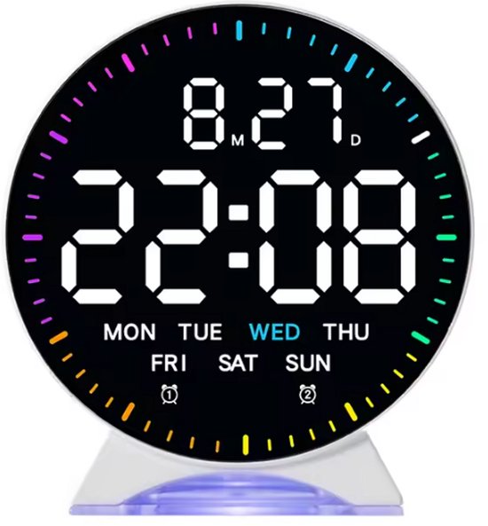 Haofy Elektronische tafel digitale wekker desktop 220 V groot 1,8 inch LED- display snooze functie (rood Haofy Elektronische tafel digitale wekker desktop 220 V groot 1,8 inch LED- display snooze functie (rood