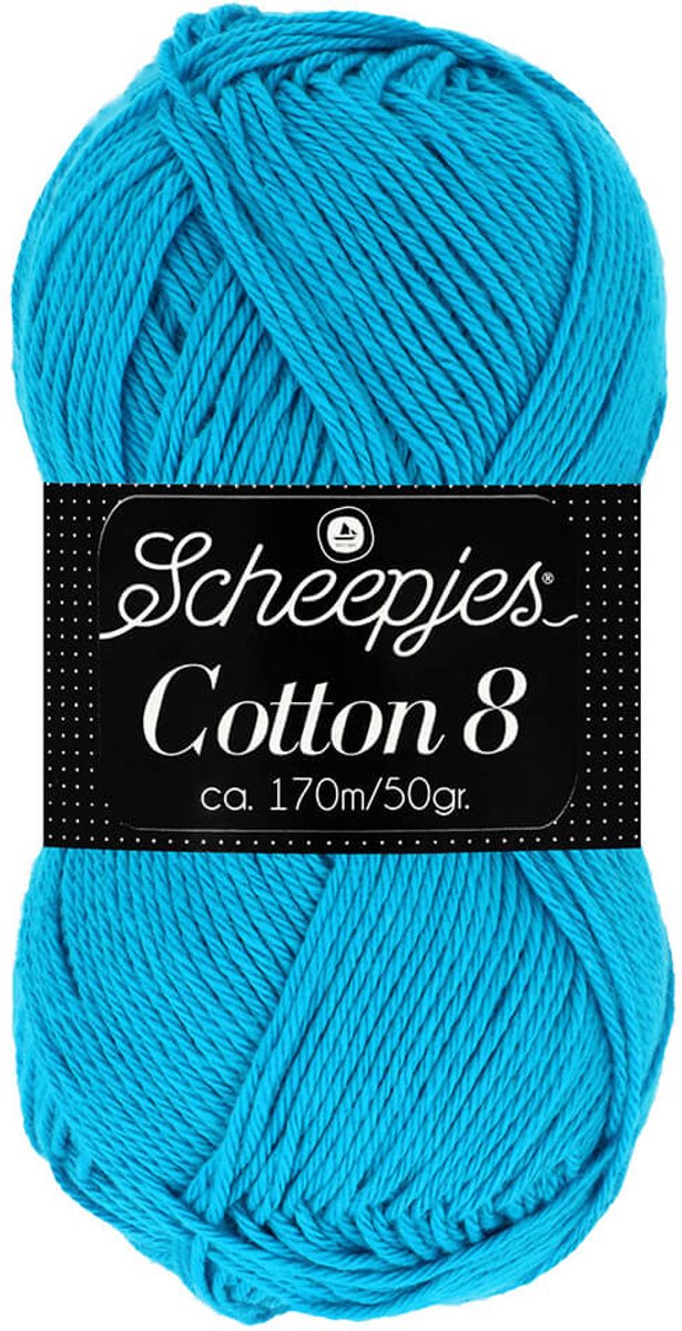 Scheepjes Cotton 8 50g - 563 Blauw