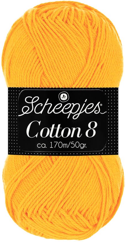 Scheepjes Cotton 8 50g - 714 Geel