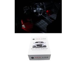 OEM Line - Rood LED Verlichtingsset Voetenruimte LED Lampen Long Life LED verlichting | Geschikt voor Volkswagen VW Golf 5 GTI GT R32 | Golf 6 GTI GTD R20 | Golf 7 | Jetta 5 | Jetta 6