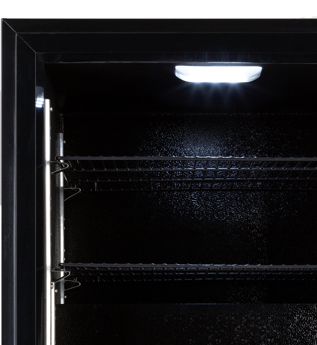 Klarstein IceAge 36 Mini Vriezer, 36 liter, instelbare temperatuur van 0 tot -18 °C, energiezuinig, LED-binnenverlichting, compacte en stijlvolle glazen deur, kleine vrieskist, wit