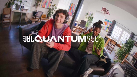 JBL Quantum 950 - Draadloze Over-ear Headset - Noise Cancelling - 2.4GHz & Bluetooth - Lage Latency - 50 uur batterij - Voor PC, PlayStation & Laptop - Zwart