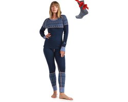 Ademende Merino thermische onderkleding voor dames - Ultralicht lijfondergoed,broek en hemd voor elk seizoen