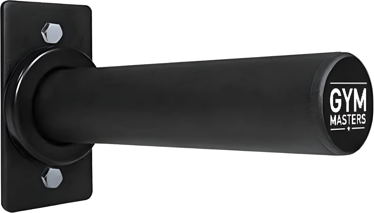 Gymmasters Halterschijven Rek Wandmontage (voor 50 mm) – 160 kg Capaciteit | Voor Halterschijven & Olympische Schijven | Gewichtenrek muur met Montagemateriaal – Halterschijven Rek Zwart