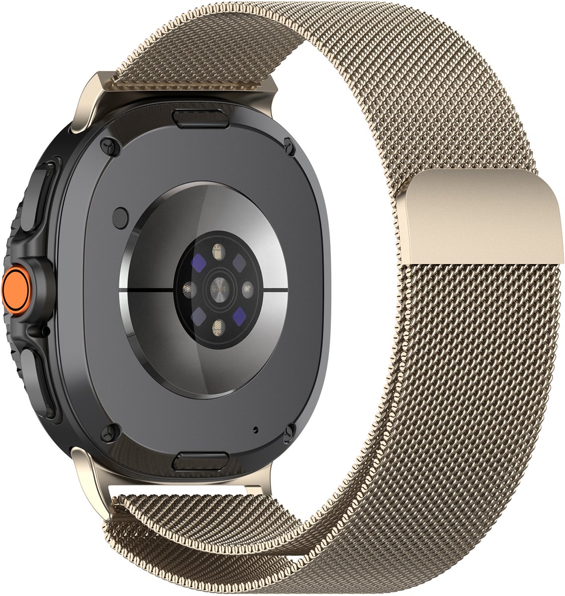 YONO Milanese Band geschikt voor Samsung Galaxy Watch 8 - 40/44mm - Classic - Champagne