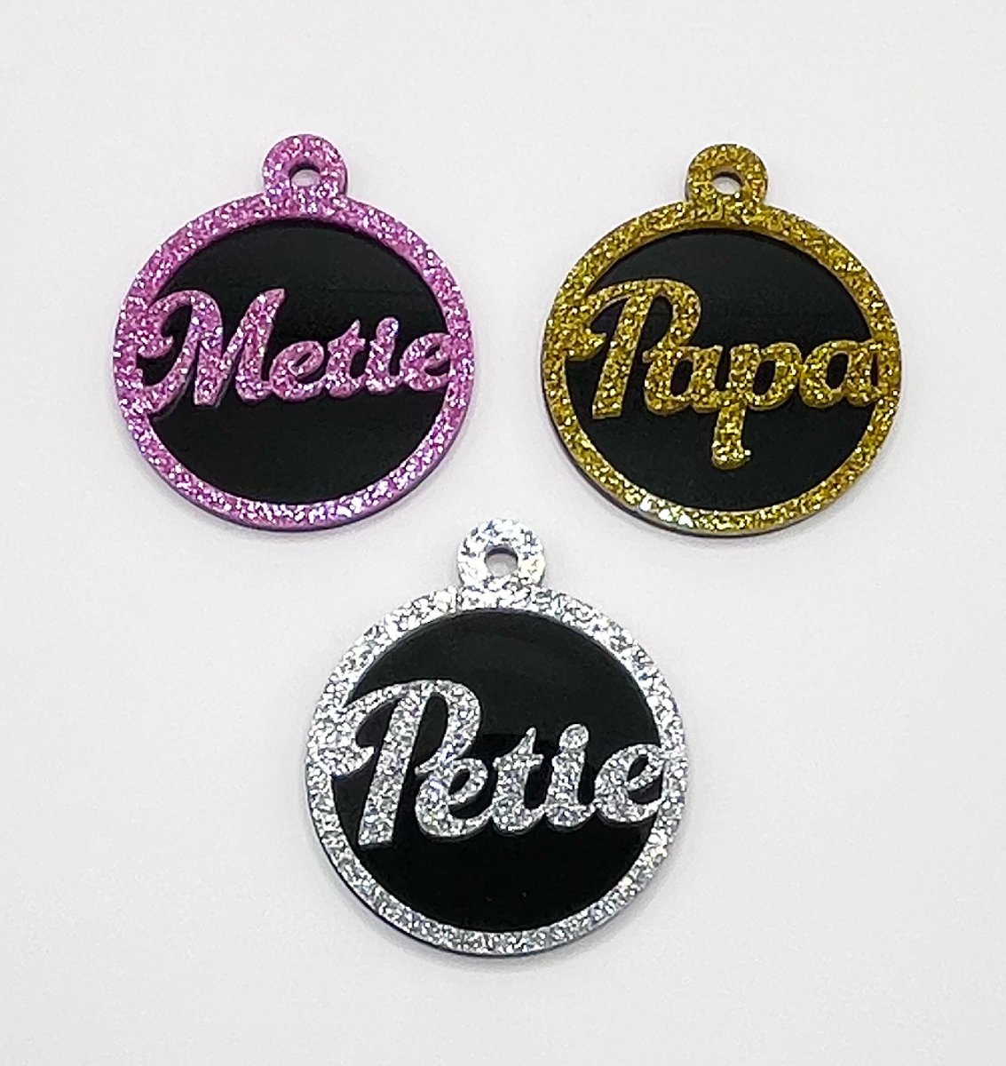 Laserlab - Kerstbal - Glitter Deluxe - Diameter 70 mm - Gepersonaliseerd