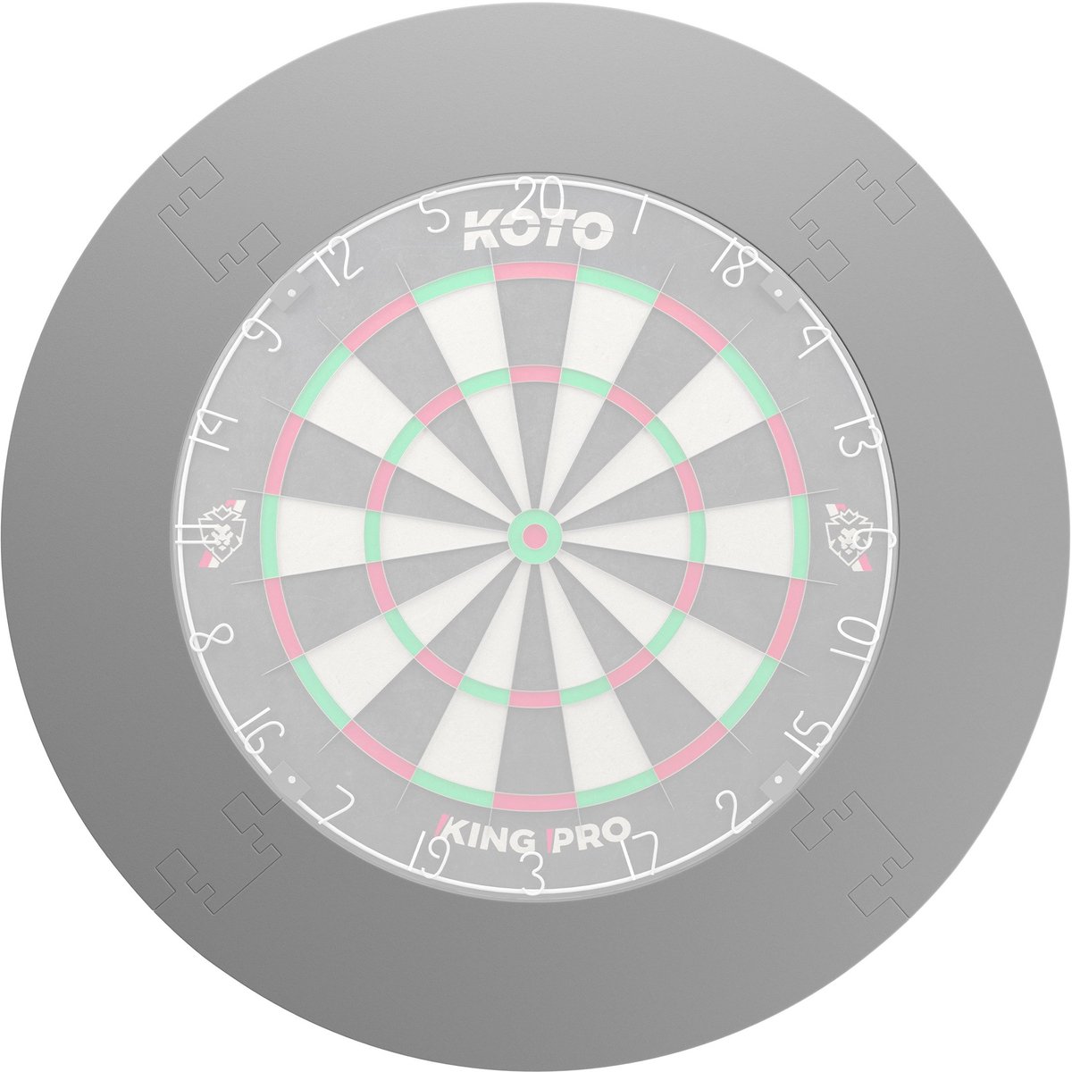 KOTO - 4PCS. Dart Surround Grijs - Dartbord Surround Ring - Economisch & Duurzaam - Beschermd Muren & Dartpunten