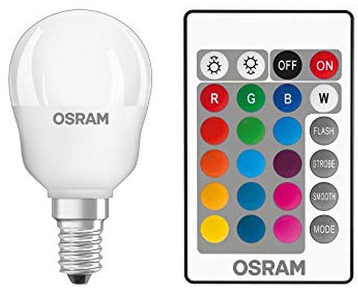 LED lamp E14 warm wit 2700K dimbaar met afstandsbediening