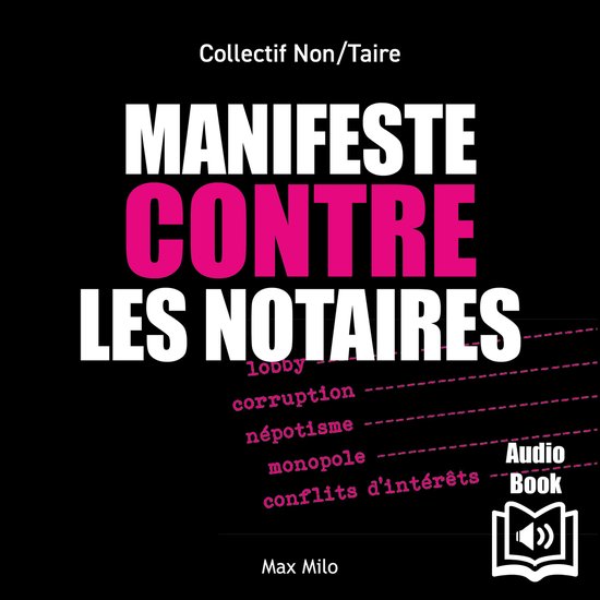 Manifeste contre les notaires - cover