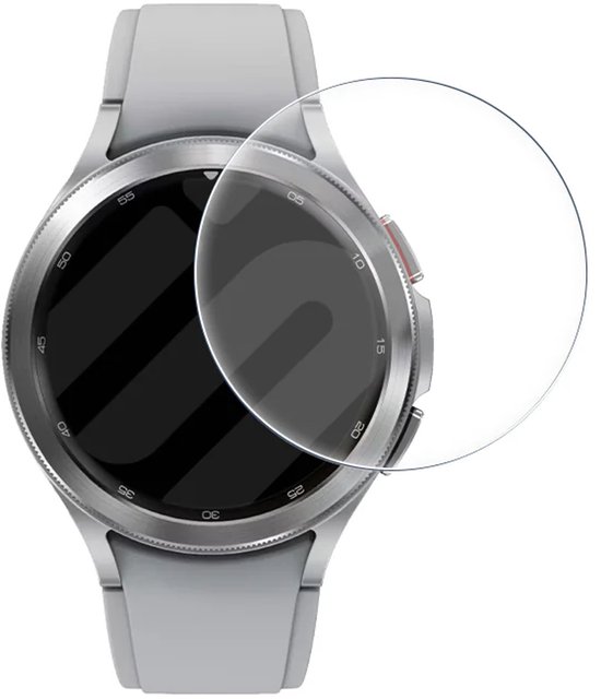 Strap-it 2-pack Screenprotector met One-Click Tool screen protector display bescherming geschikt voor Samsung Galaxy Watch 4 Classic 46mm