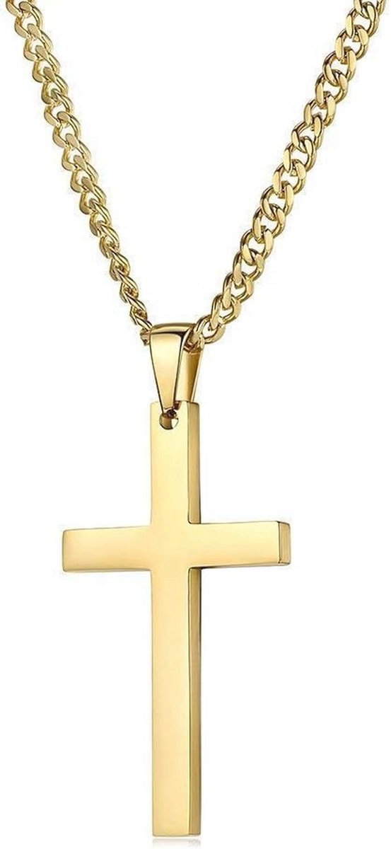 Duurzame 14K Gouden Kruisketting voor Dames en Heren