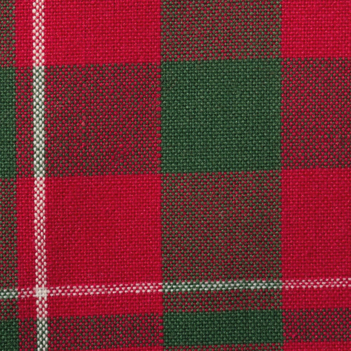 Katoenen Tartan Plaid Kersttafelkleed - Rood & Groen - Vierkant 52 x 52 cm