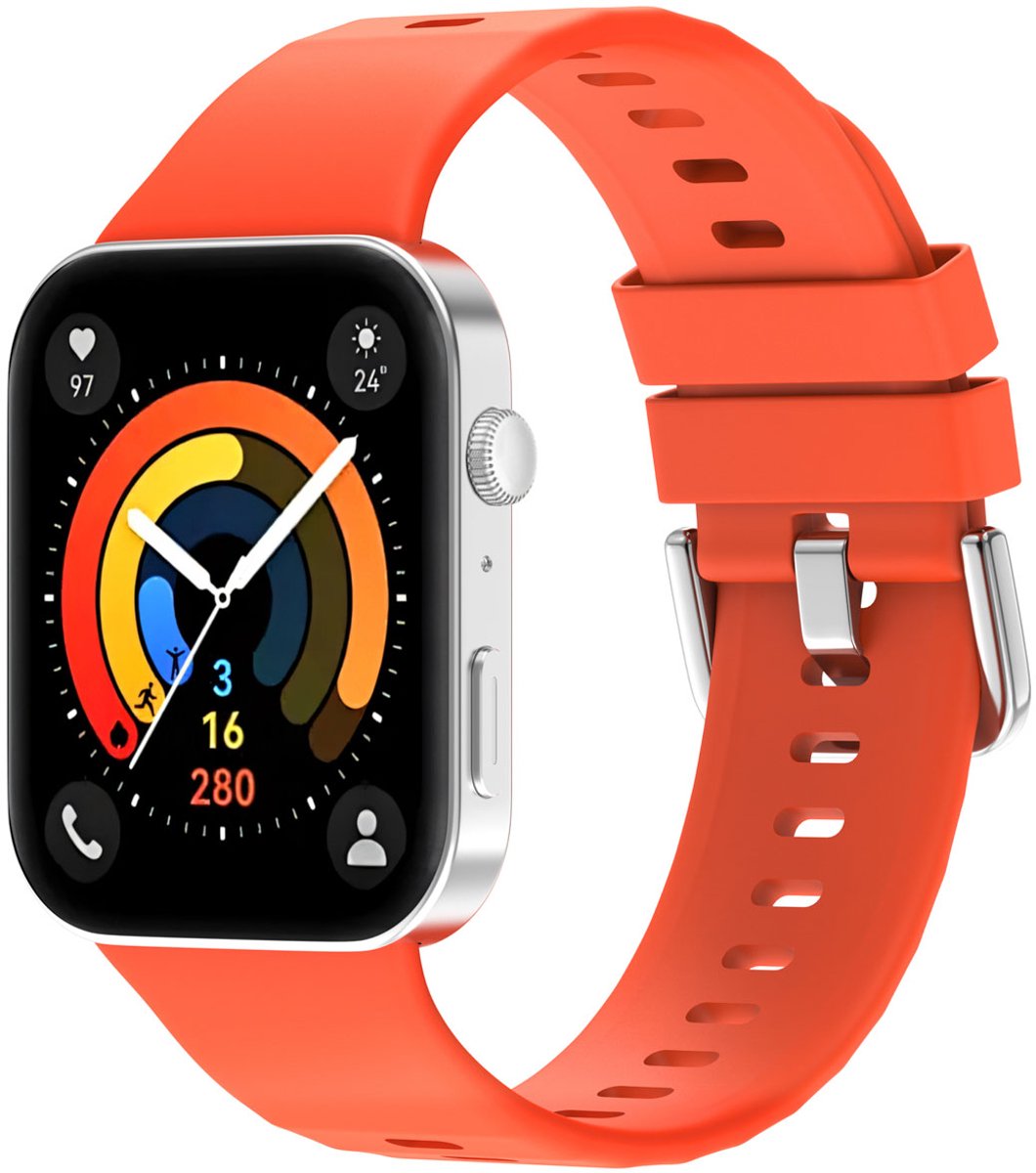 Siliconen bandje - Geschikt voor Huawei Watch Fit 3 - Oranje
