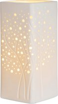 Lampe de Table en Porcelaine - Lampe Décorée pour Salon - Hauteur 27 cm