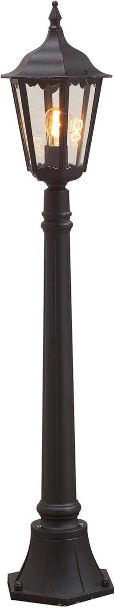 Padverlichting met Paal 120 cm - Matzwarte Gelakte Aluminium Lamp