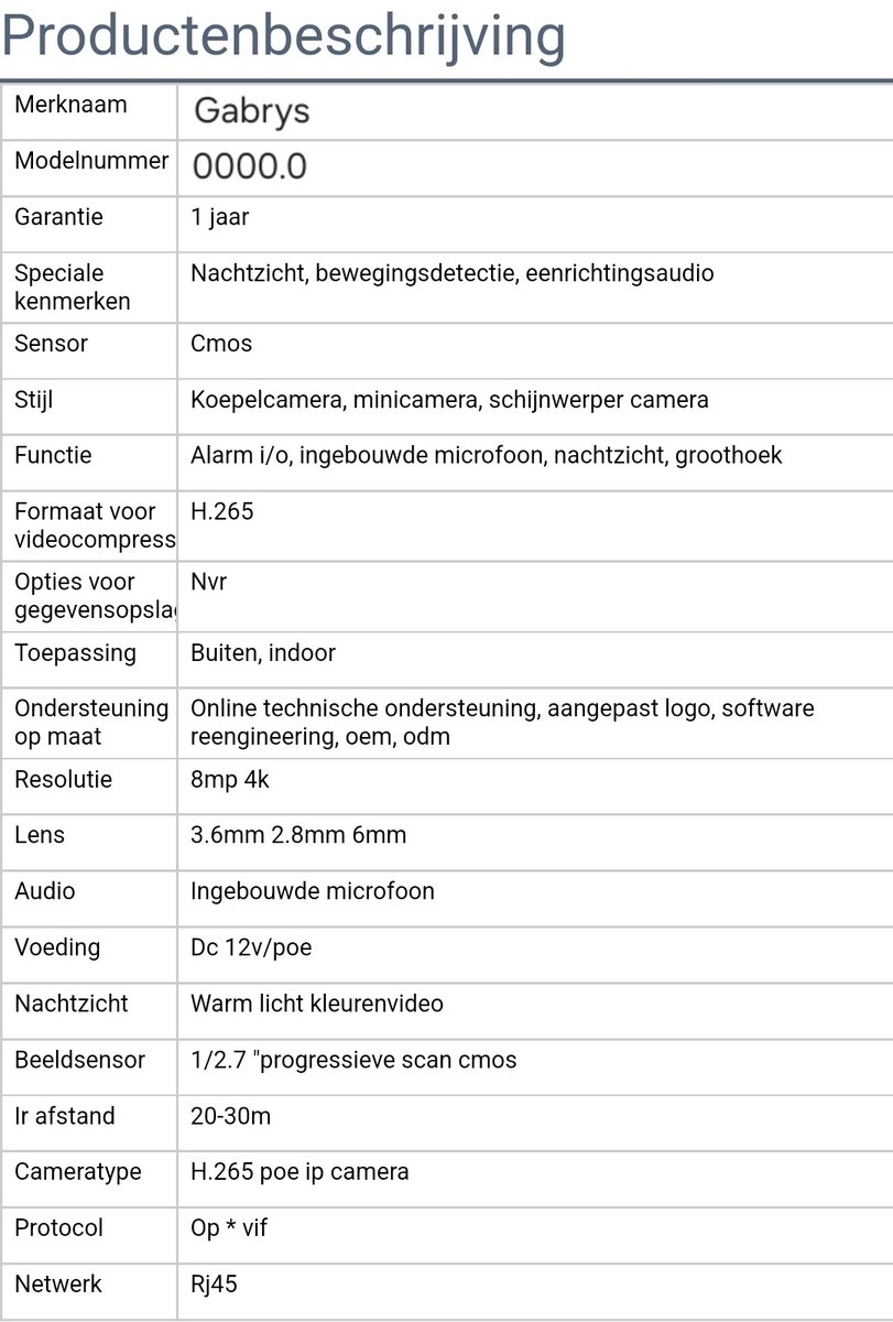 Gabrys® 2 in 1 Beveiligingscamera met Nachtzicht en 64GB opslag - afbeelding 3