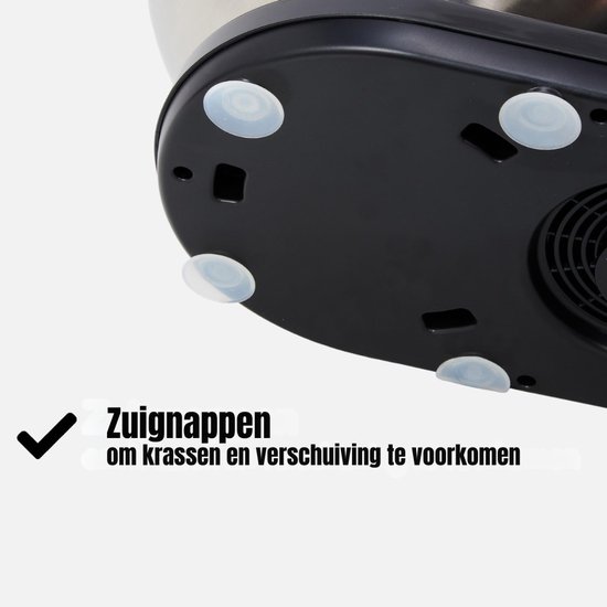 Quvo® Mixer met mengkom - Mixer - Mixer met mengkom keukenmachine - Zwart - 37cm x 24cm x 32cm van Quvo — afbeelding 3