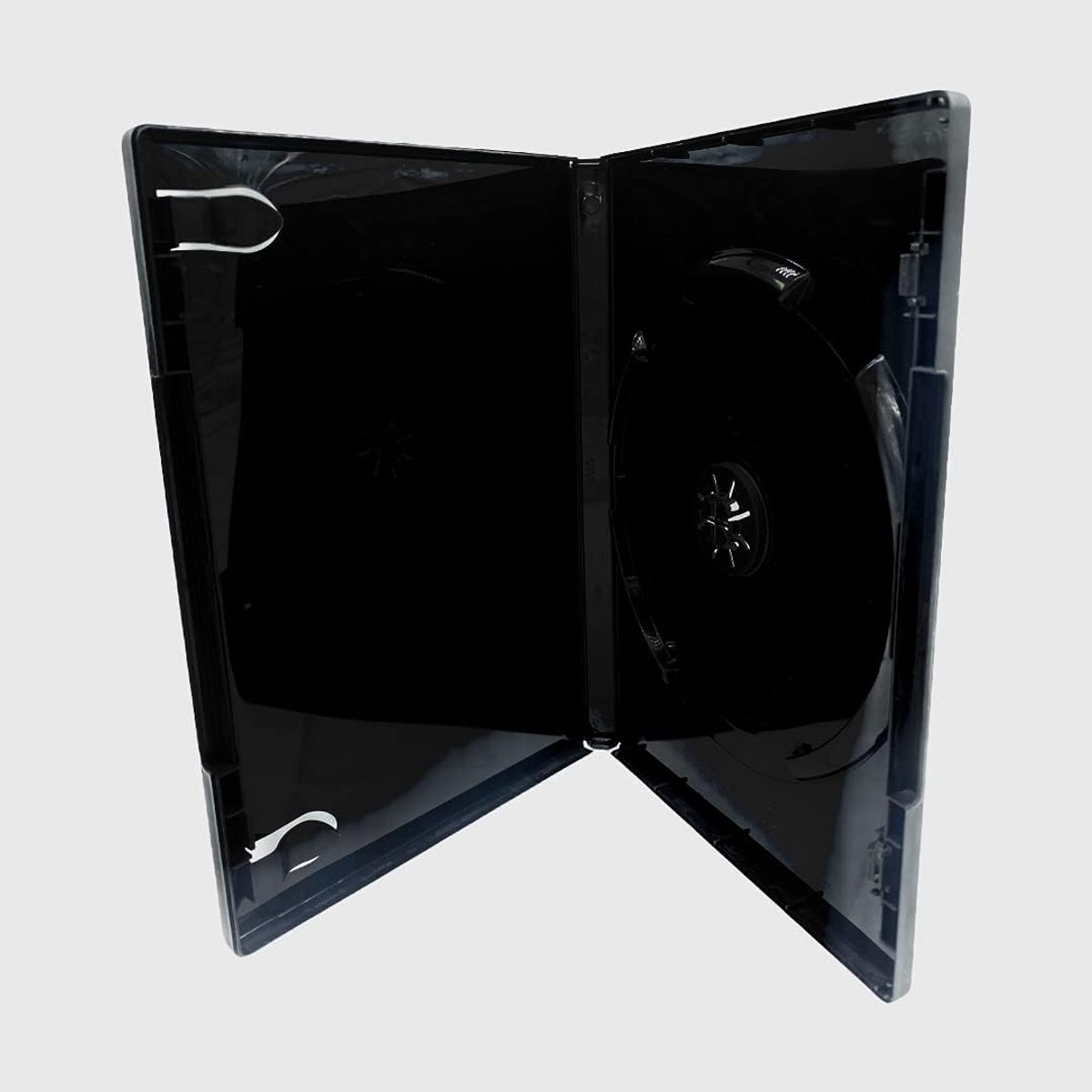 10 Zwarte DVD-hoesjes - Dubbel 14mm - Hoogwaardige Behuizing