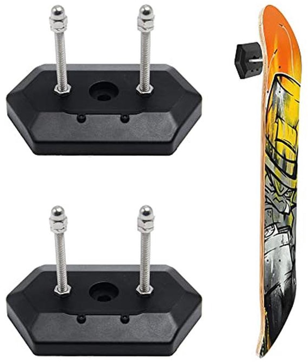 Skateboard Muurbevestiging 2 Stuks Hanger voor Skateboard Display Horizontaal en Verticaal