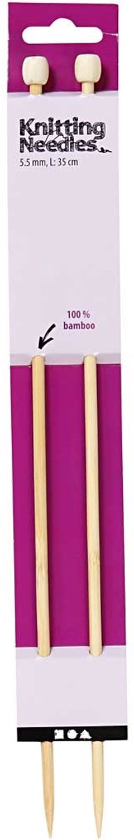 Breinaalden, L: 35 cm, afm 5,5 mm, 1 paar