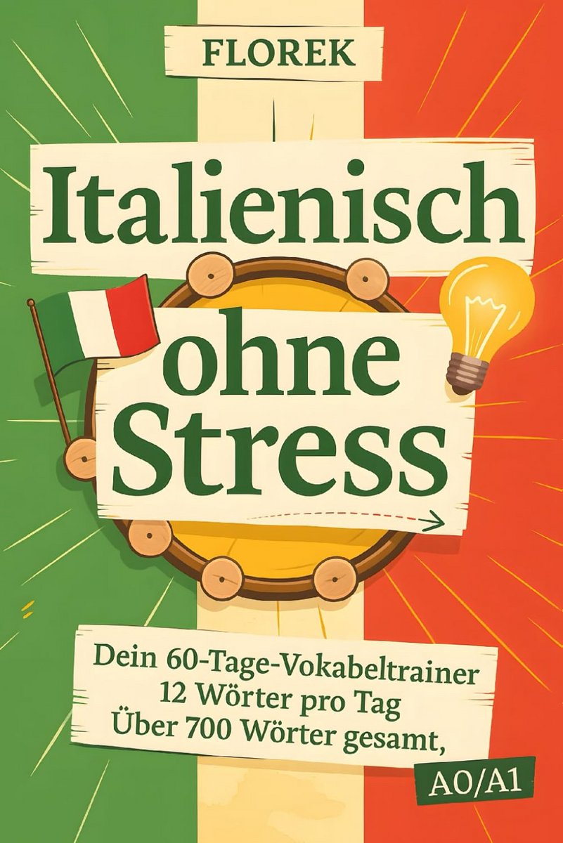 Italiaans leren zonder stress: 60-dagen woordenlijst trainer met 12 woorden per dag