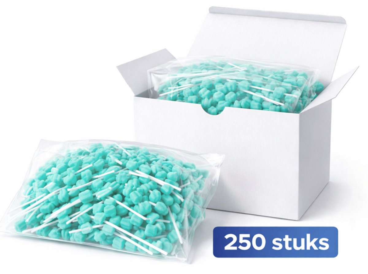 Dutchblue Mondverzorgingsswabs – Neutrale Smaak – 250 Stuks – Disposable Dental Swabs