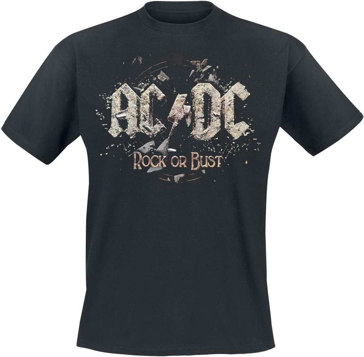 Rock Or Bust T-shirt zwart 3XL - 100% katoen, Band Merch
