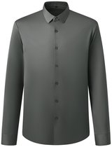 ALLTHEMEN Heren Overhemd Hoog Elastisch en UV - werend - M