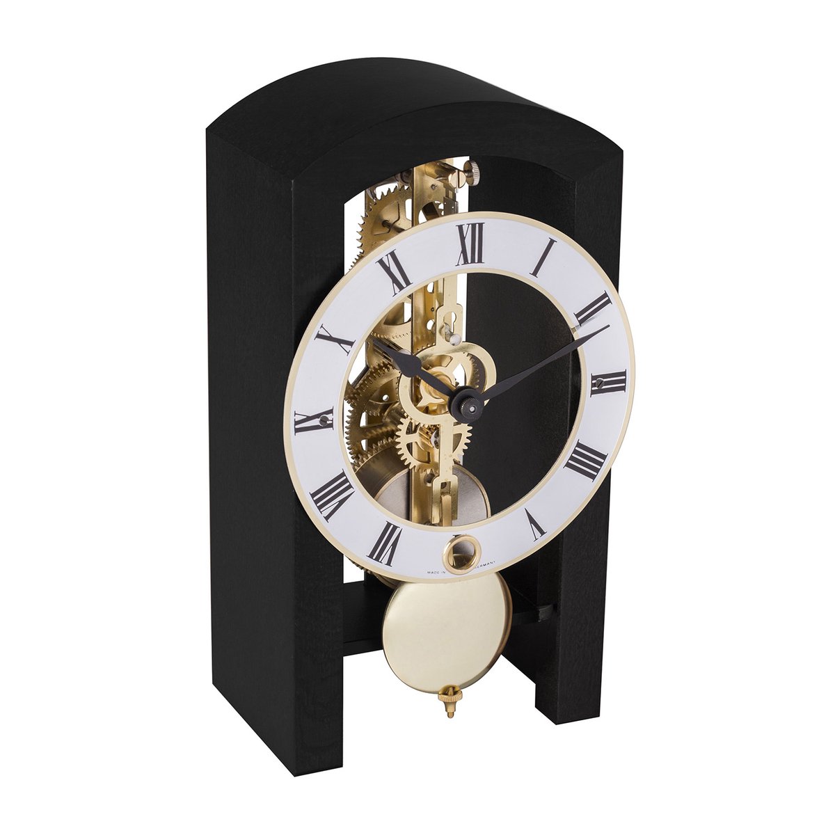 HERMLE Skelet tafelklok, zwart