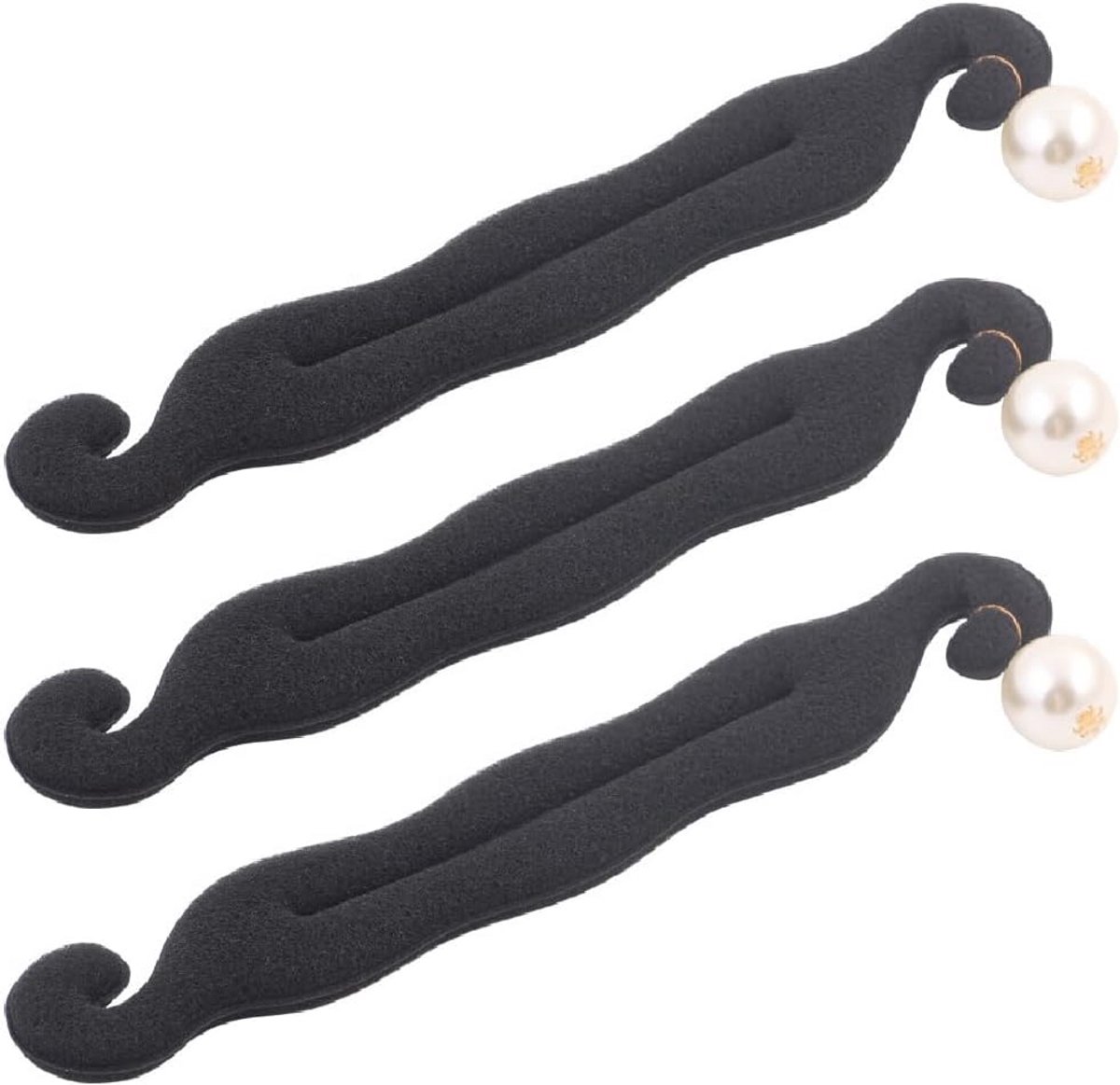 3 stuks Haar Bun Maker Upgraded Donut Kapsel Styling Tools voor Perfecte Broodjes