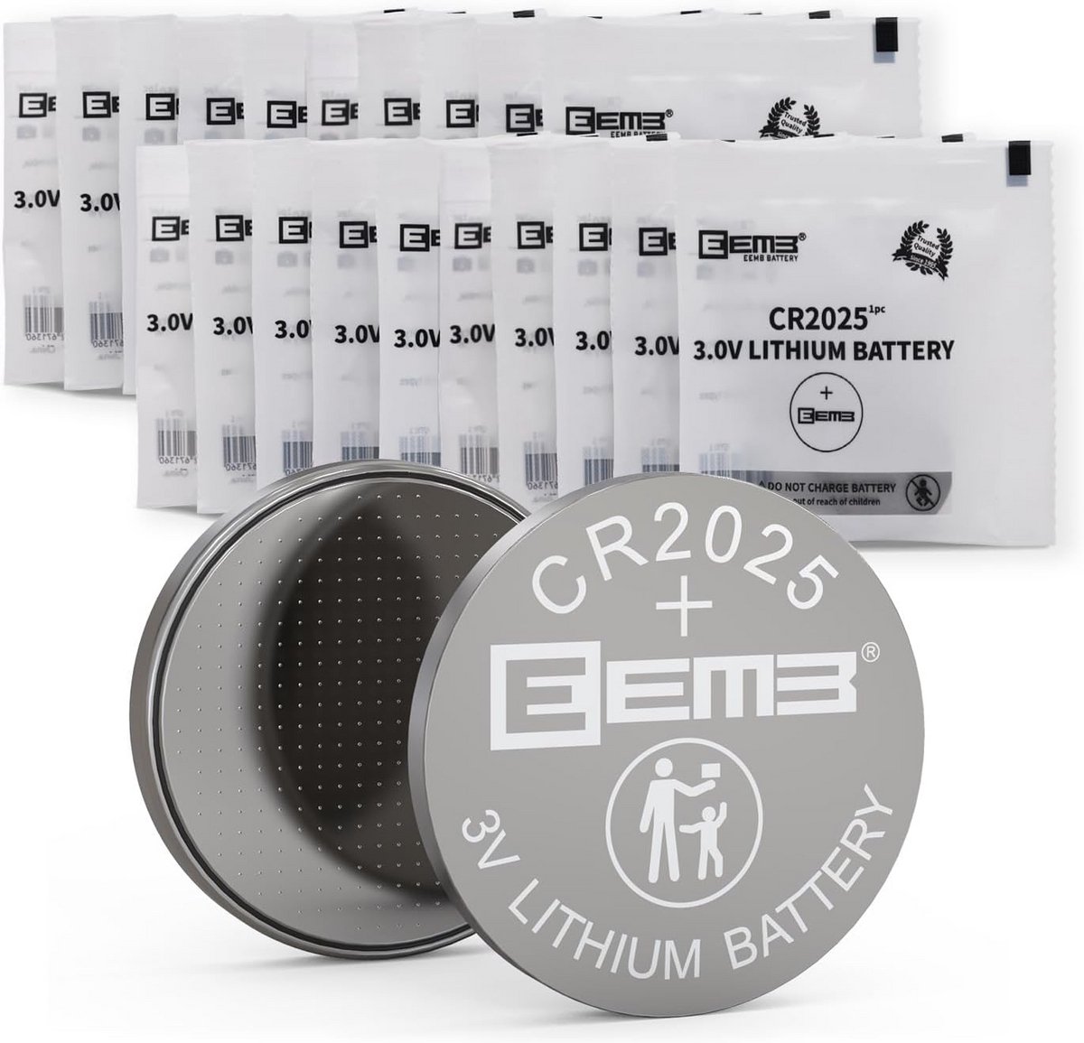 20-Pack CR2025 Knoopcelbatterijen 3V voor Diverse Toepassingen