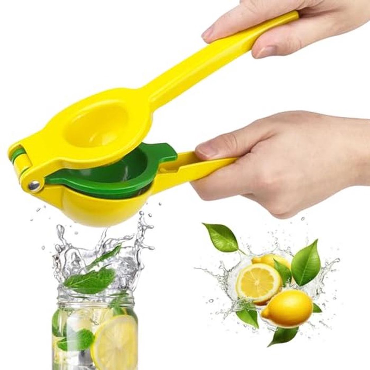 Citruspers 2-in-1 - Handmatige Citruspers in Geel
